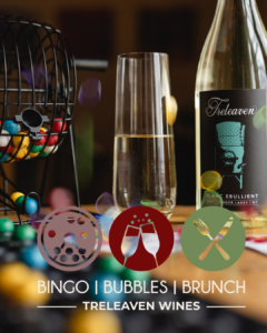 Bottle of sparkling wine for brunch