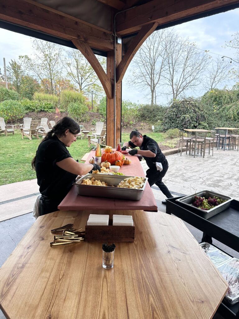 Chef Manny prepping for private event