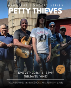 Petty Thieves Band infront of barn.